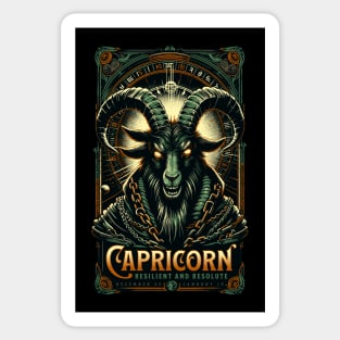 Dark Fantasy Capricorn Sticker